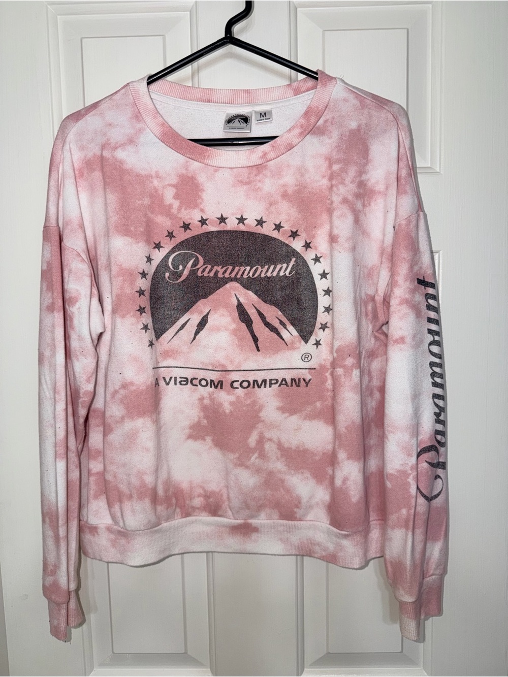 Paramount Pink Tie-Dye Crewneck Sweatshirt - Women